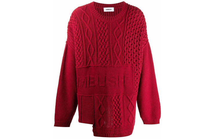 AMBUSH AMBUSH Sweaters Men's Red Crew Neck Moderate Other