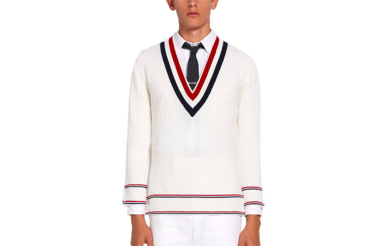 THOM BROWNE THOM BROWNE· FW21 Sweater Men's White