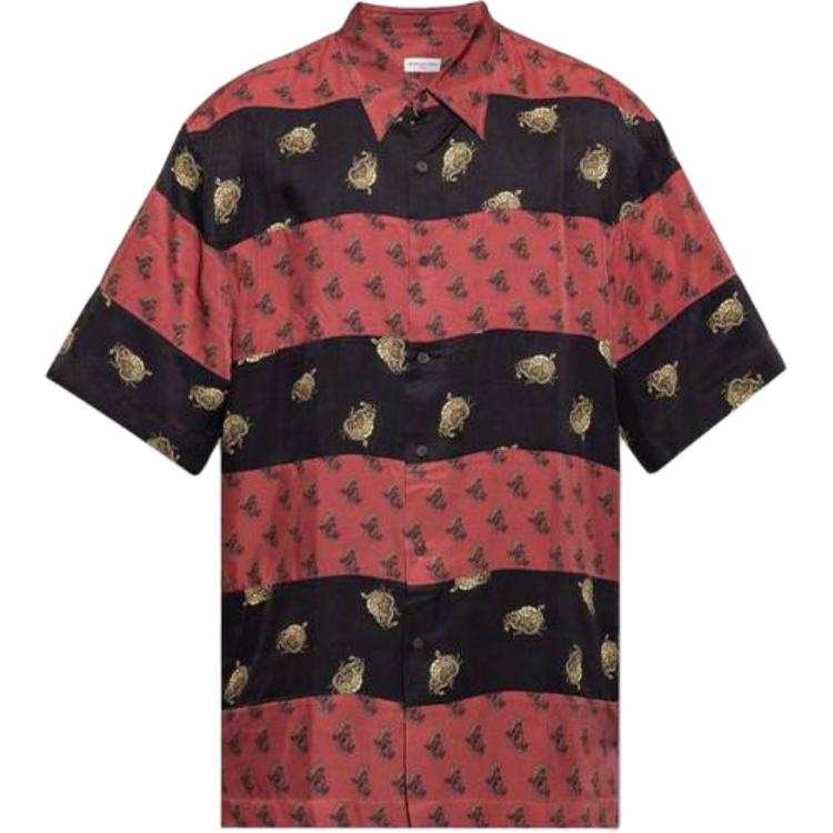 DRIES VAN NOTEN Graphic Printed Striped Shirt