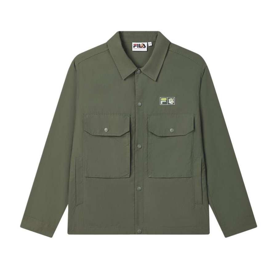 FILA x MAISON KITSUNE ORIGINALE Shirt Men's Mugwort Green