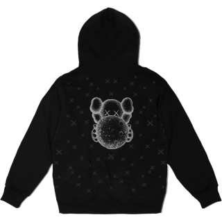 KAWS Shanghai Station Limited Edition Collection Sweatshirts Unisex Black Hooded Moderate Other