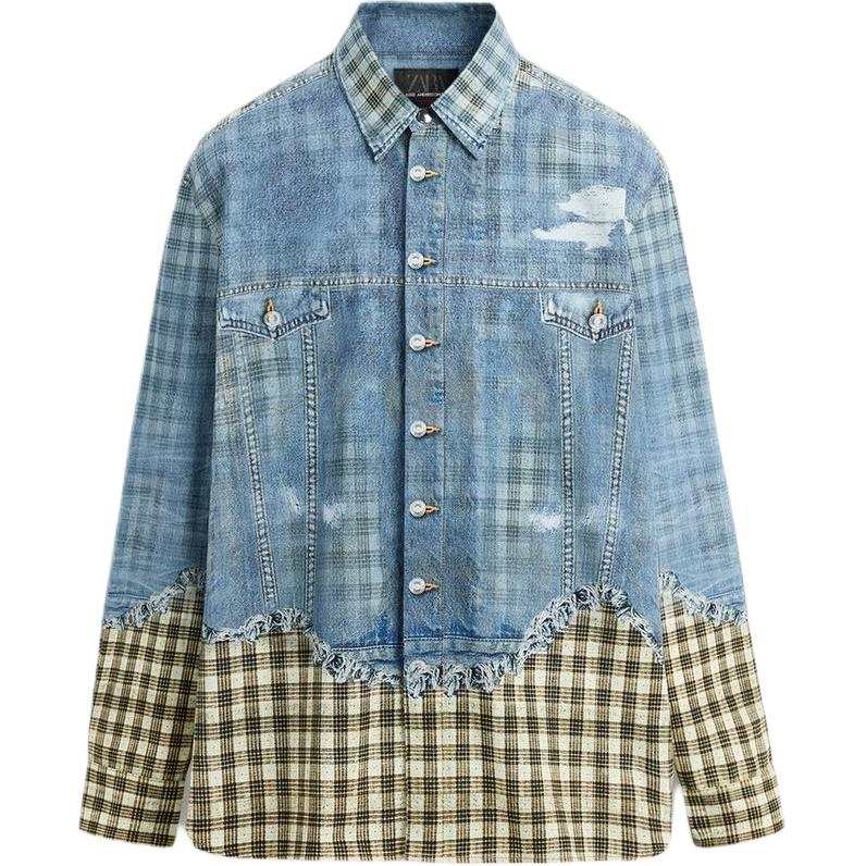ZARA ZARA x ANDERSSON BELL SS25 Shirt Men's Light Blue