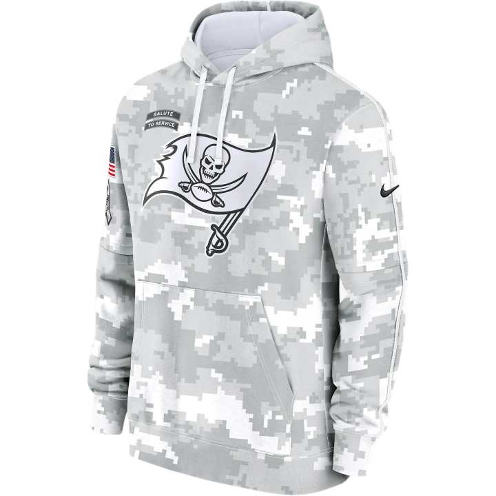 Nike Nike Tampa Bay Buccaneers Salute To Service Primary Edge Club Men's Nike Nfl Pullover Hoodie