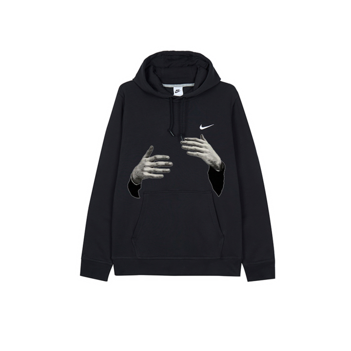 Nike Nike Sweatshirts Men's Black Hooded Moderate