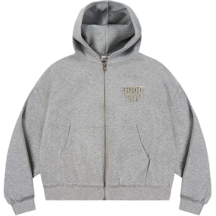 GOOD BAI GOODBAI Sweatshirts Unisex Hooded Moderate Cardigan
