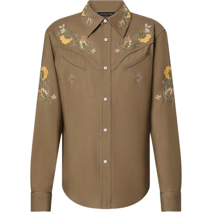 LOUIS VUITTON FW24 Shirt Men's Umber