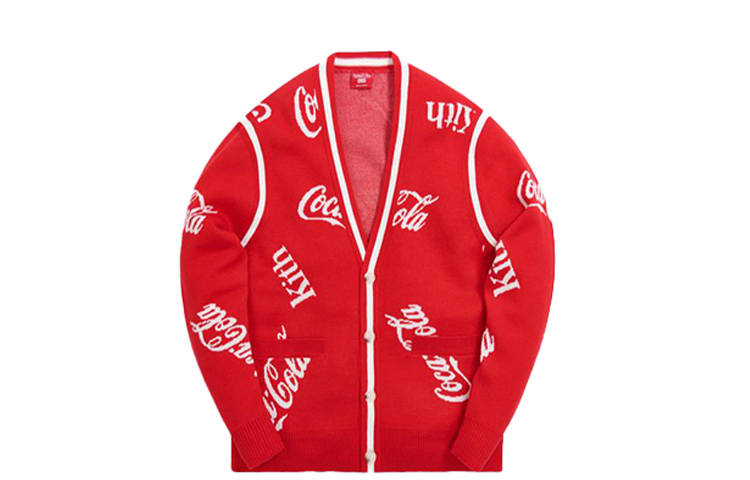 KITH KITH X Coca Cola X Mitchell & Ness Coke Logo Cardigan