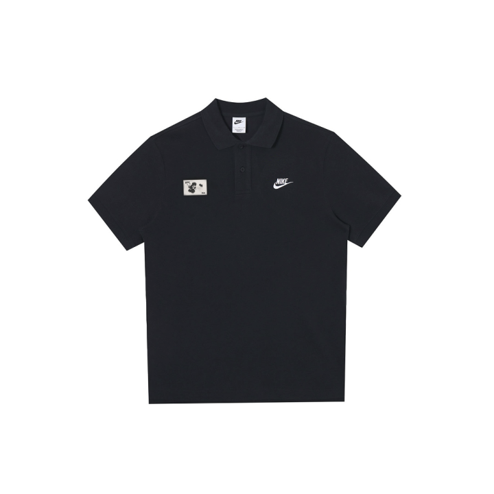 Nike Nike Polo Shirts Unisex Black Polo Collar Moderate Straight Fit