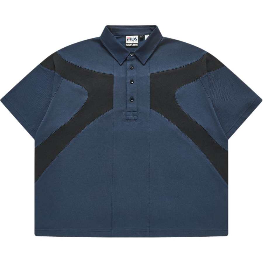 FILA FUSION x FACETASM Polo Shirt Men's Blue