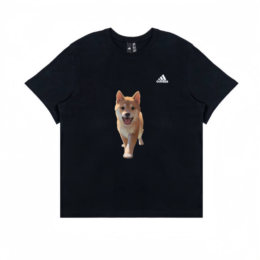 Adidas Adidas T Shirts Unisex Black Crew Neck Moderate Straight Fit