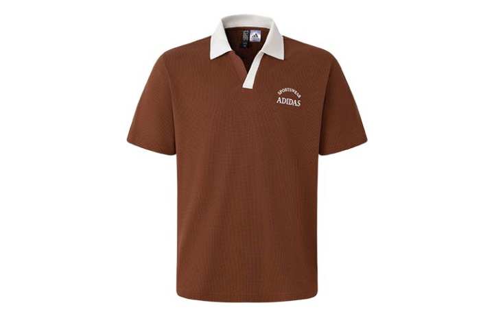 Adidas Adidas Polo Shirt Men's Brown/Jade White