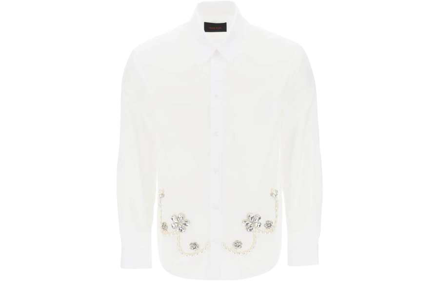 SIMONE ROCHA SIMONE ROCHA Shirts Men's White Lapel Moderate Other