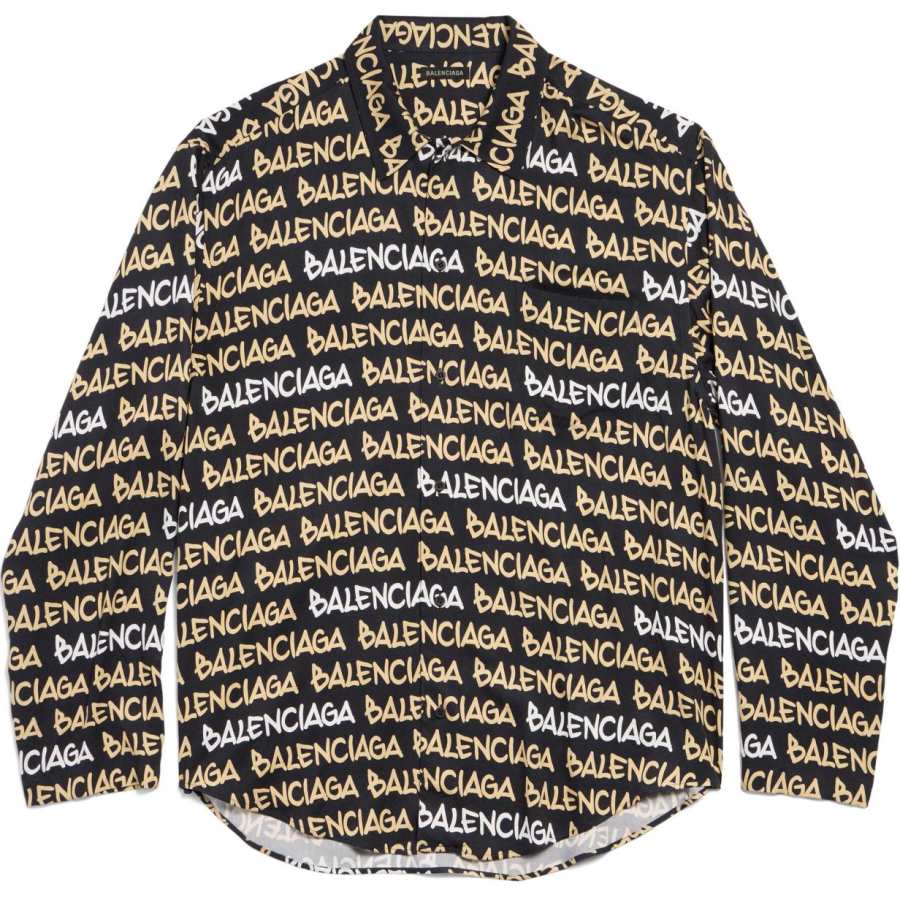 Balenciaga FW24 Shirt Loose Fit Unisex Black
