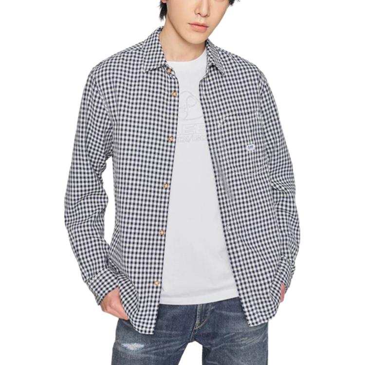 Lee Lee Shirts Men's Dark Navy Blue Lapel Moderate Other
