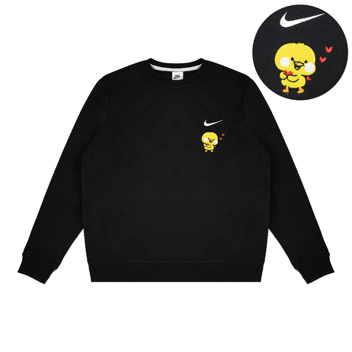 Nike Nike Sweatshirts Unisex Black Crew Neck Thickened Regular