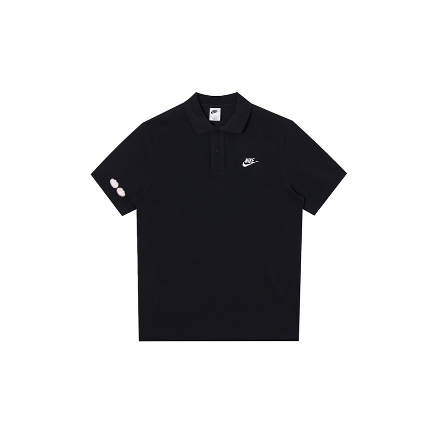 Nike Nike Polo Shirts Unisex Black Polo Collar Moderate Straight Fit