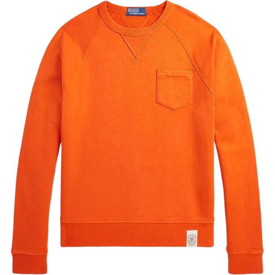 Polo Ralph Lauren FW24 Sweatshirt Men's Preppy Orange