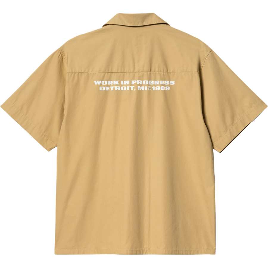 Carhartt WIP SS24 S/S Link Script Shirt Men's Khaki
