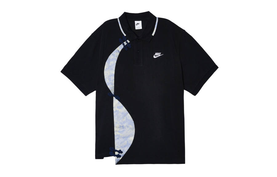 Nike Nike Polo Shirts Men's Black Polo Collar Moderate Straight Fit