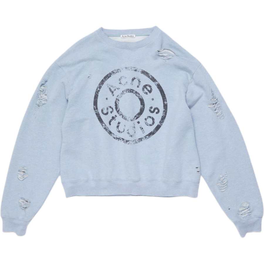 Acne Studios Acne Studios Distressed Logo Printed Sweatshirt