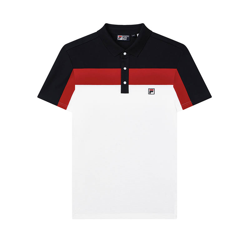 FILA Polo Shirts Men's Legend Red Polo Collar Moderate Straight Fit