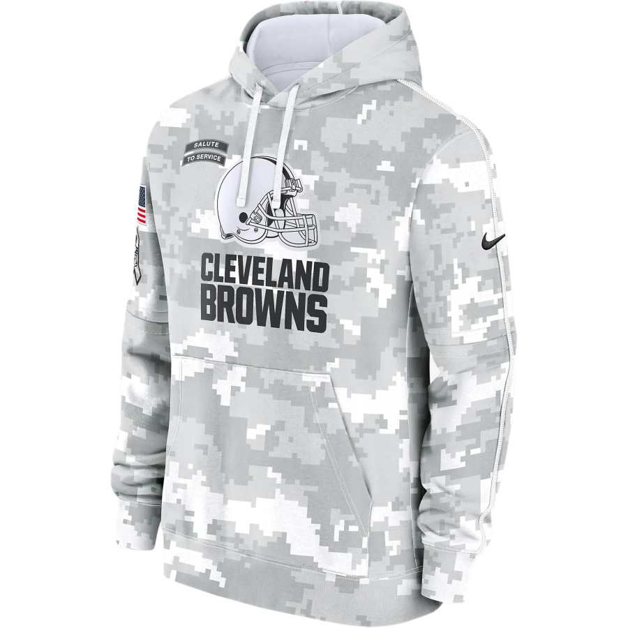 Nike Nike Cleveland Browns Salute To Service Primary Edge Club Men's Nike Nfl Pullover Hoodie
