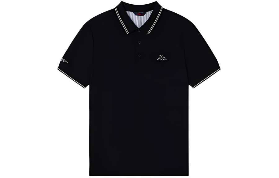 Kappa Polo Shirts Men's Black Moderate Other