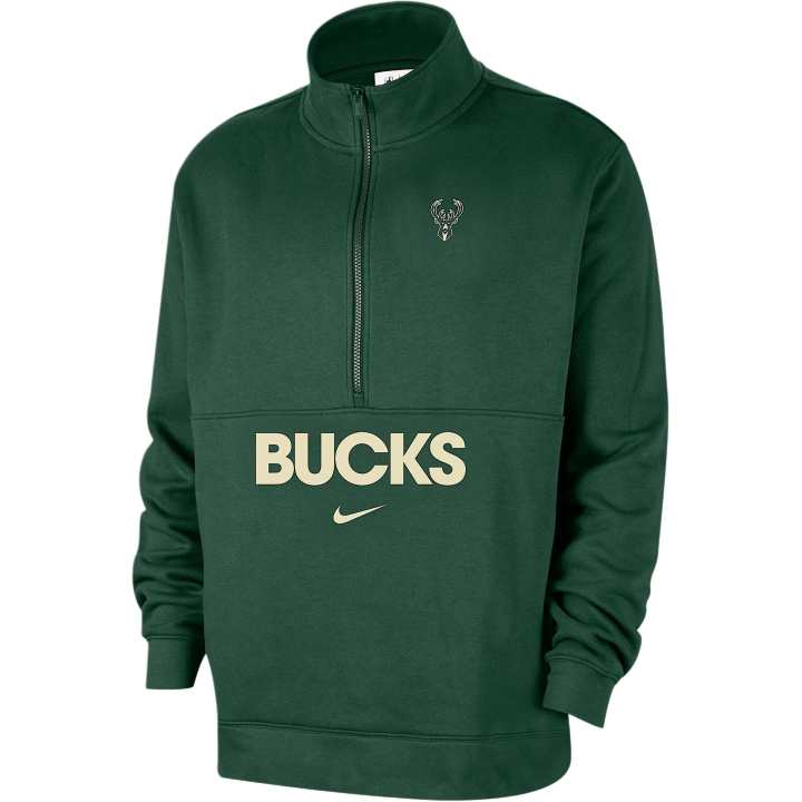 Nike Nike Milwaukee Bucks Club Courtside Men's Nike Nba 1/2-Zip Top
