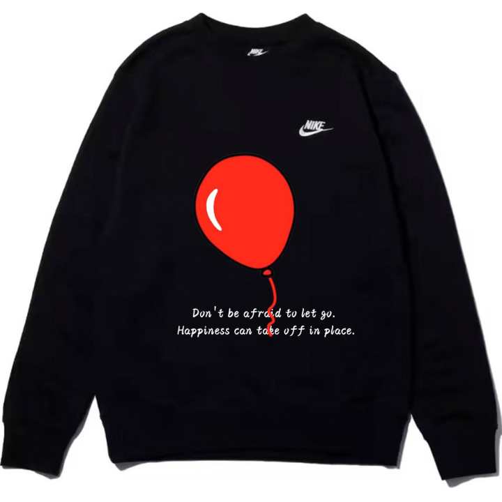 Nike Nike Sweatshirts Unisex Black Crew Neck Moderate Regular