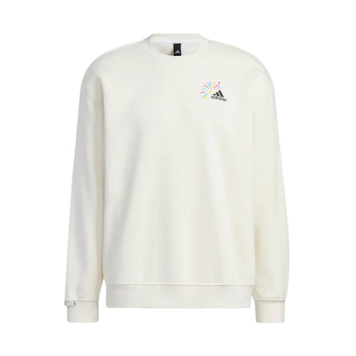 Adidas Adidas Sweatshirts Unisex White Crew Neck Moderate Regular