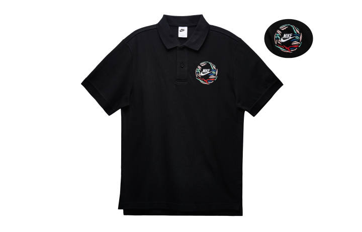 Nike Nike Polo Shirts Men's Black Polo Collar Moderate Straight Fit