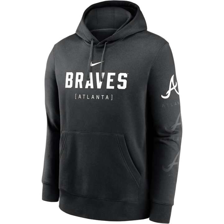 Nike Nike Atlanta Braves Fashion Club Men's Nike Mlb Pullover Hoodie