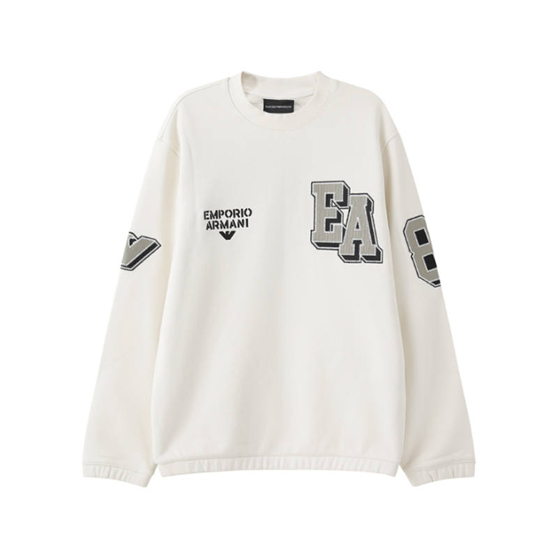EMPORIO ARMANI EA FW24 Sweatshirt Men's Vanilla White