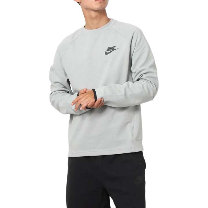Nike Nike Sweatshirts Men's Gray Crew Neck Moderate Regular