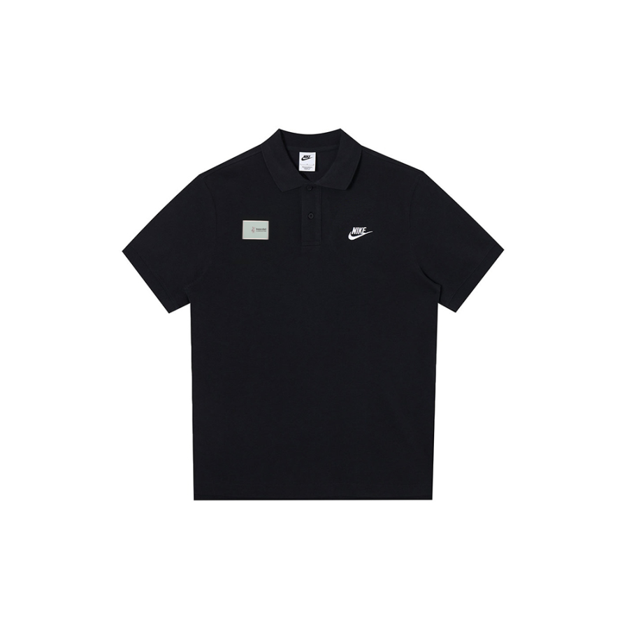 Nike Nike Polo Shirts Unisex Black Polo Collar Moderate Straight Fit