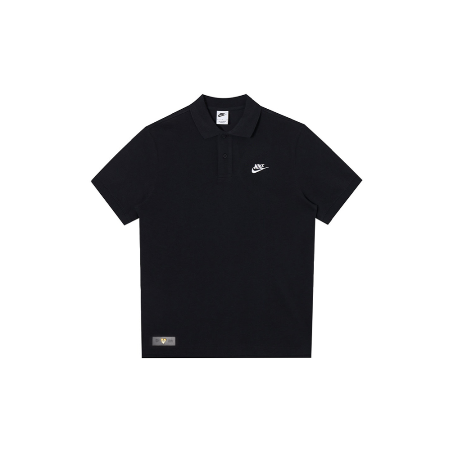 Nike Nike Polo Shirts Men's Black Polo Collar Moderate Straight Fit