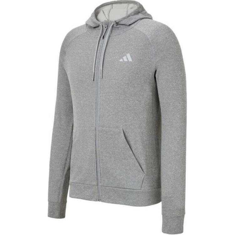 Adidas Adidas Game And Go Big Logo 3 Stripes Full Zip Hoodie