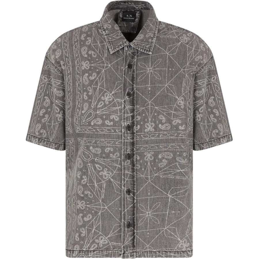 ARMANI EXCHANGE Graphic print Denim Shirt
