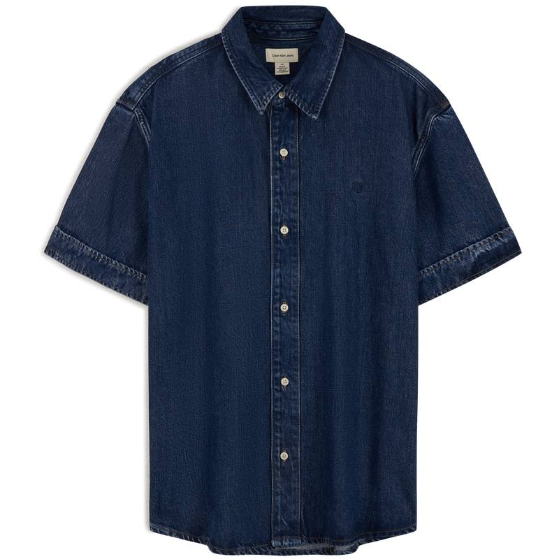 CALVIN KLEIN SS25 Shirt Men's Denim Blue