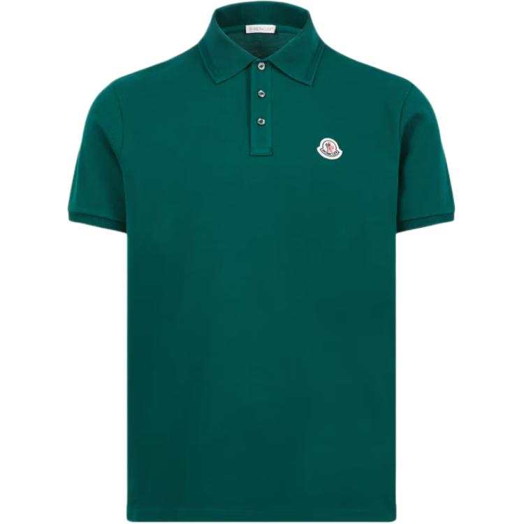 Moncler stripe-detail piqué polo shirt