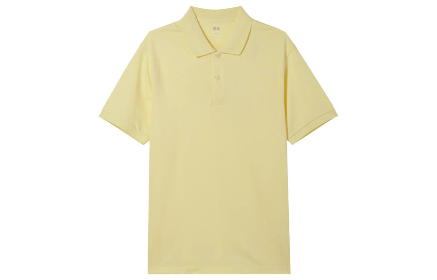 UNIQLO Polo Shirt Unisex Light Yellow