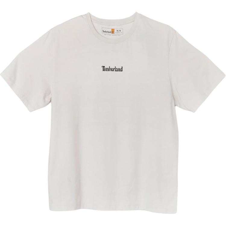 Timberland T Shirts Men's White Crew Neck Moderate