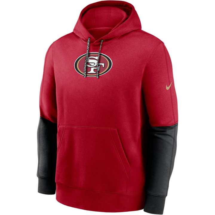 Nike Nike San Francisco 49ers Sideline Team Issue Club Men's Nike Nfl Pullover Hoodie