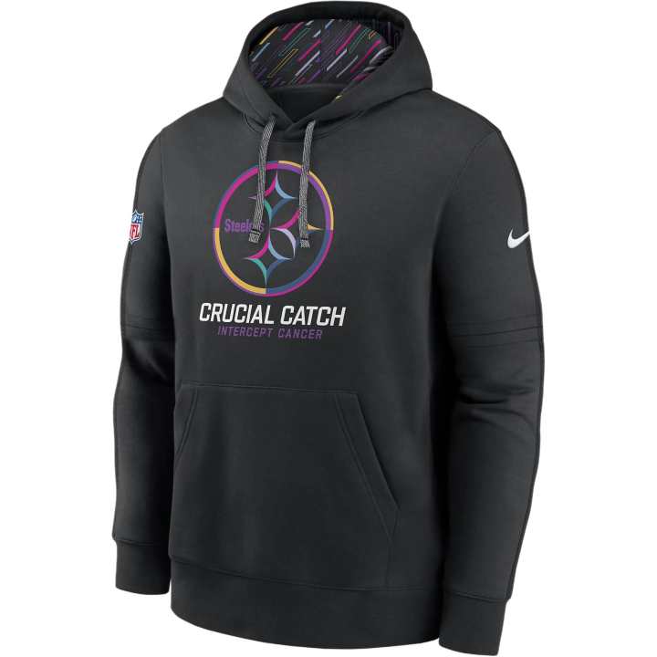 Nike Nike NFLClub Pittsburgh Steelers Crucial Catch Sweatshirt Men's Black