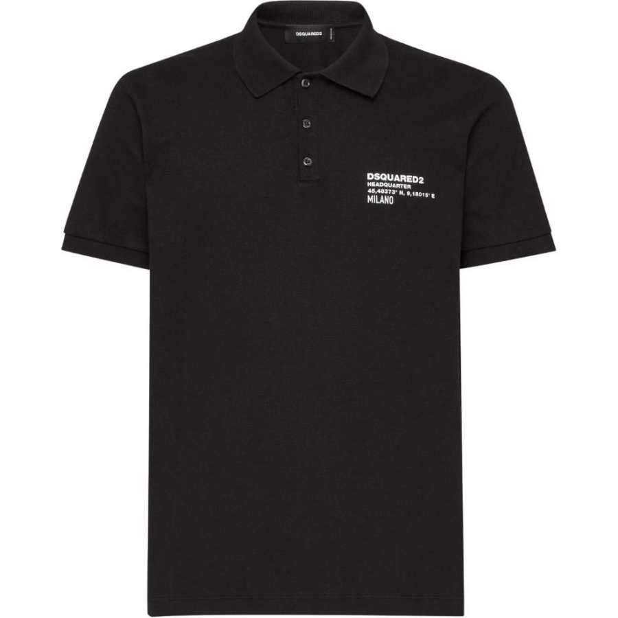 DSQUARED 2 Dsquared2 Logo Printed Tennis Fit Polo Shirt