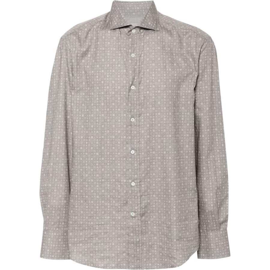 Brunello Cucinelli graphic-print cotton shirt
