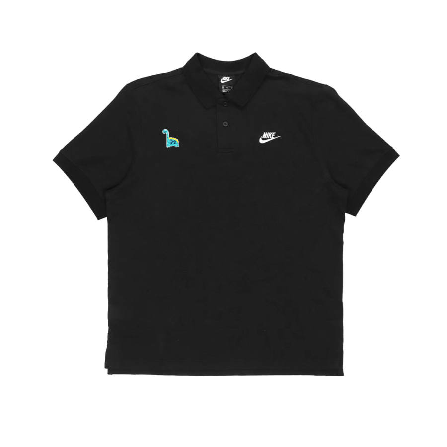 Nike Nike Polo Shirts Unisex Black Polo Collar Moderate Straight Fit