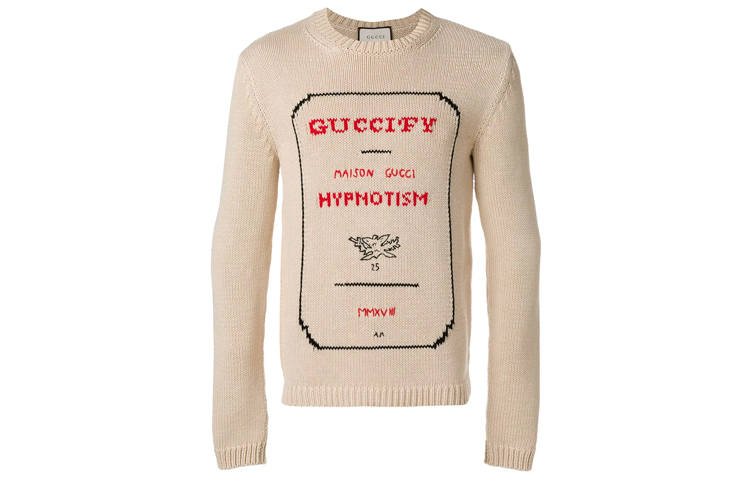 GUCCI Sweater Men's Milk Tea Beige