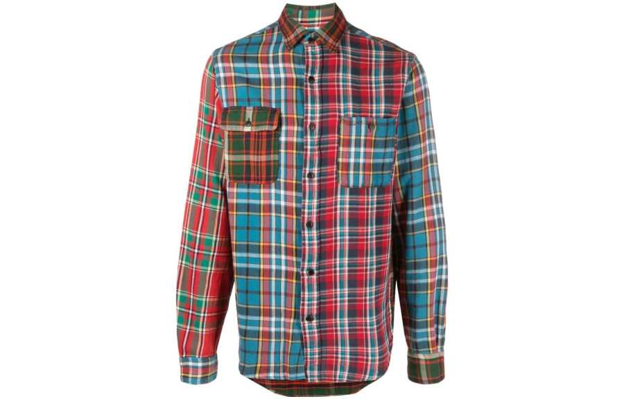 Polo Ralph Lauren 【Previous Season】patchwork plaid-check cotton shirt