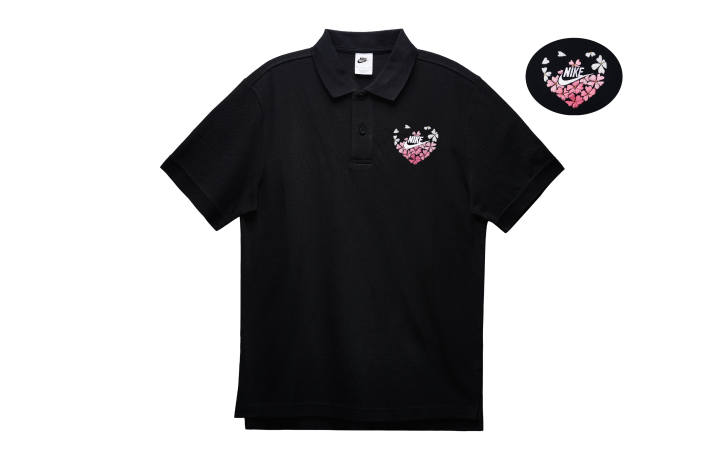 Nike Nike Polo Shirts Men's Black Polo Collar Moderate Straight Fit